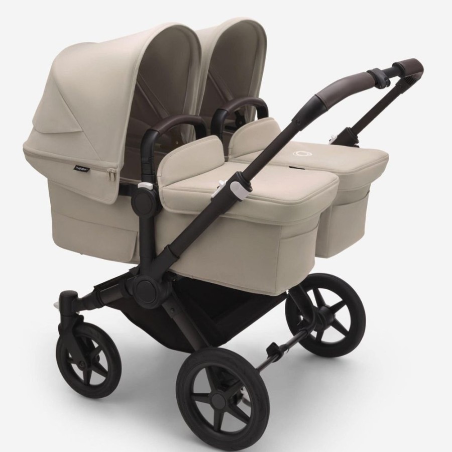 Prams & Strollers Bugaboo | Bugaboo Donkey 5 Twin Pram Black/Desert Taupe